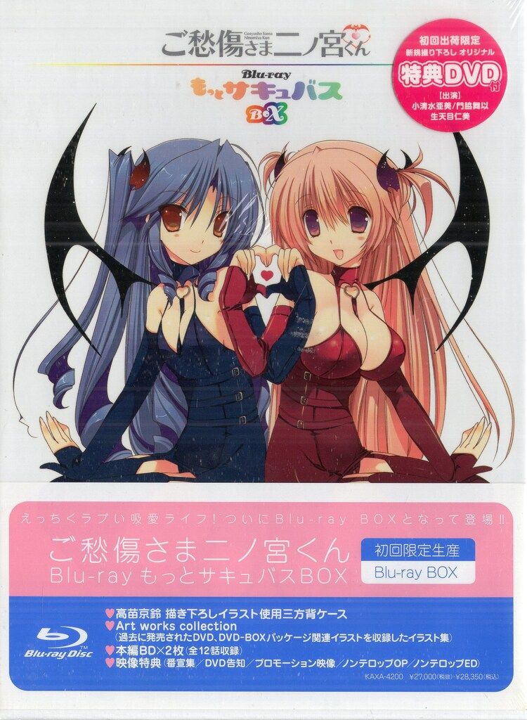 角川書店 アニメBlu-ray ご愁傷さま二ノ宮くんもっとサキュバスBOX