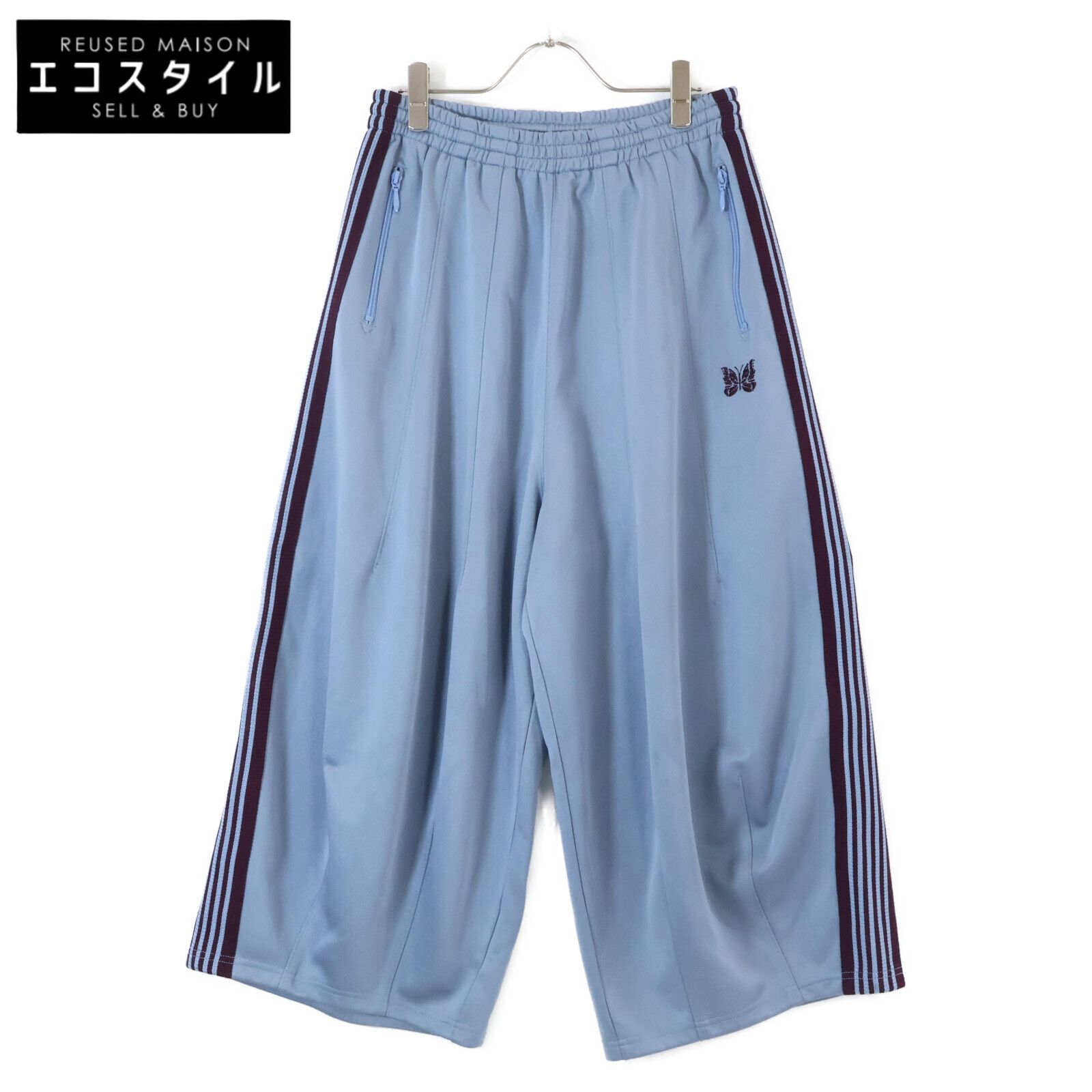 needles ニードルズ 22SS KP224 ブルー パピヨン ヒザデル H.D.Track Pant -Poly Smooth XS