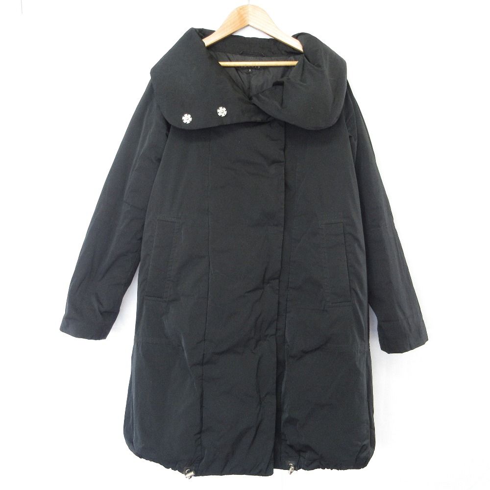 美品　theory  ロング　ジャケット　サイズ2 日本製　お値下げ済み 良品 Theory セオリー ボリュームカラー ロング ダウンコート