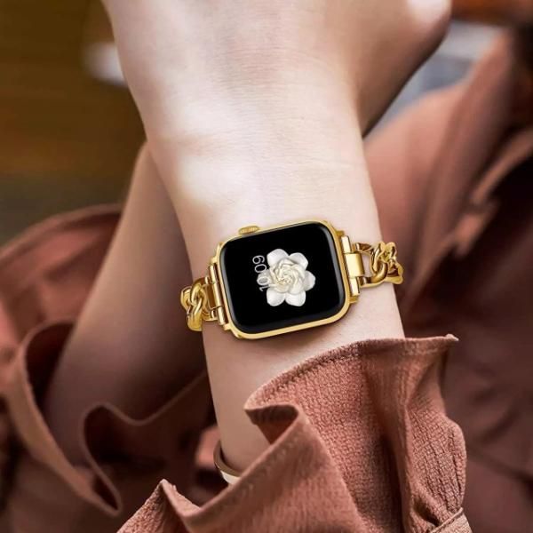 AppleWatch7 45mm Royce &Rolandベルト Amazon.co.jp: Royce&Roland Apple watch チェーン & レザー