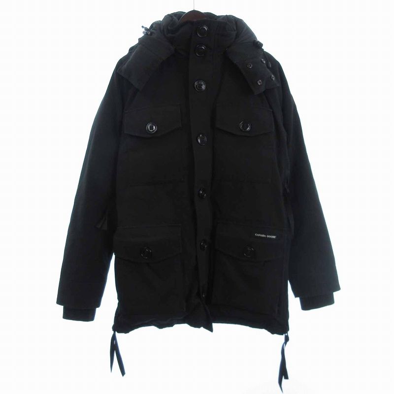 カナダグース CANADA GOOSE ジャスパー パーカー JASPER PARKA ダウンジャケット 長袖 68F8490 黒 ブラック S AA