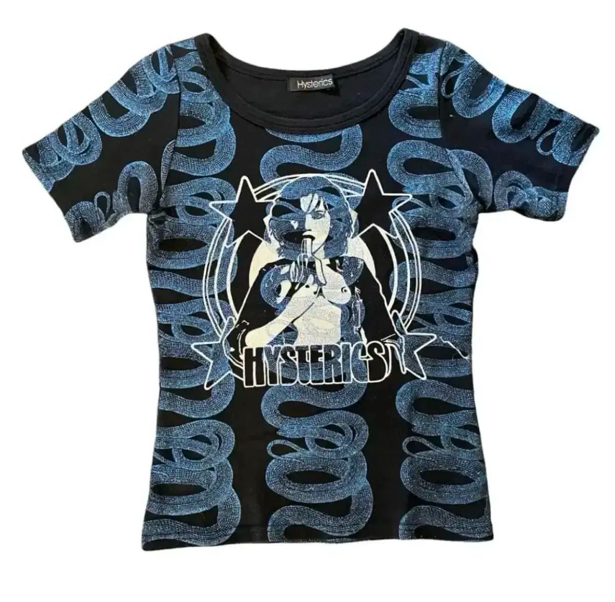Rare ヒステリック グラマー 90s ヘビ 半袖 Tシャツ ビンテージガールヒグルプリンター