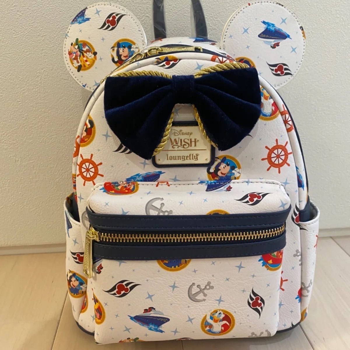 日本未発売【WISH号限定】新品loungefly ラウンジフラ Disney ディズニーミニーミニバックパック