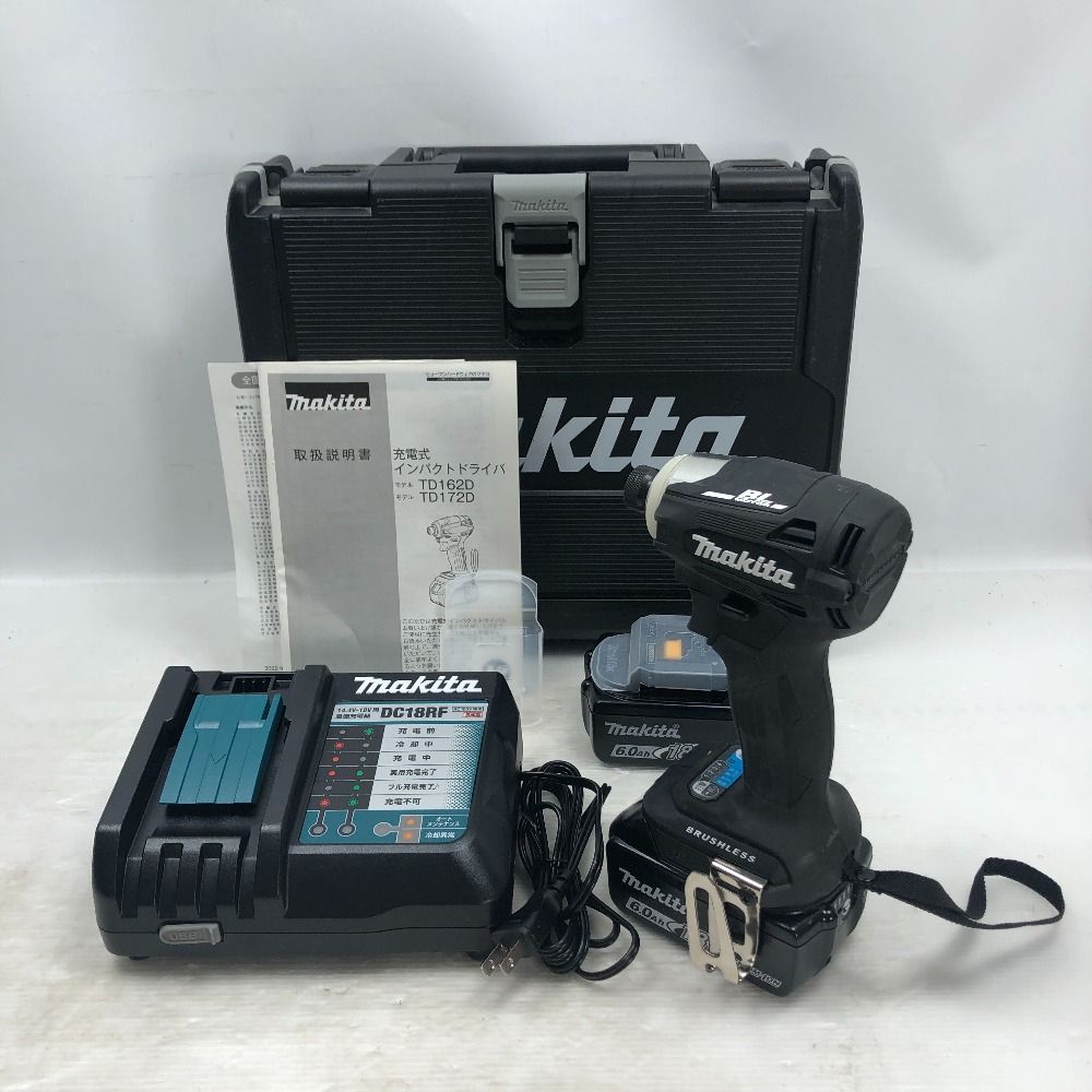 ◇◇MAKITA マキタ インパクトドライバ コードレス式 TD172DRGX ブラック