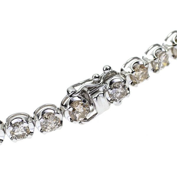 ダイア　k18wgテニスブレスレット　ラウンドブリリアント、 K18WG ダイヤモンド ブレスレット 7.00ct テニス ダイヤモンド