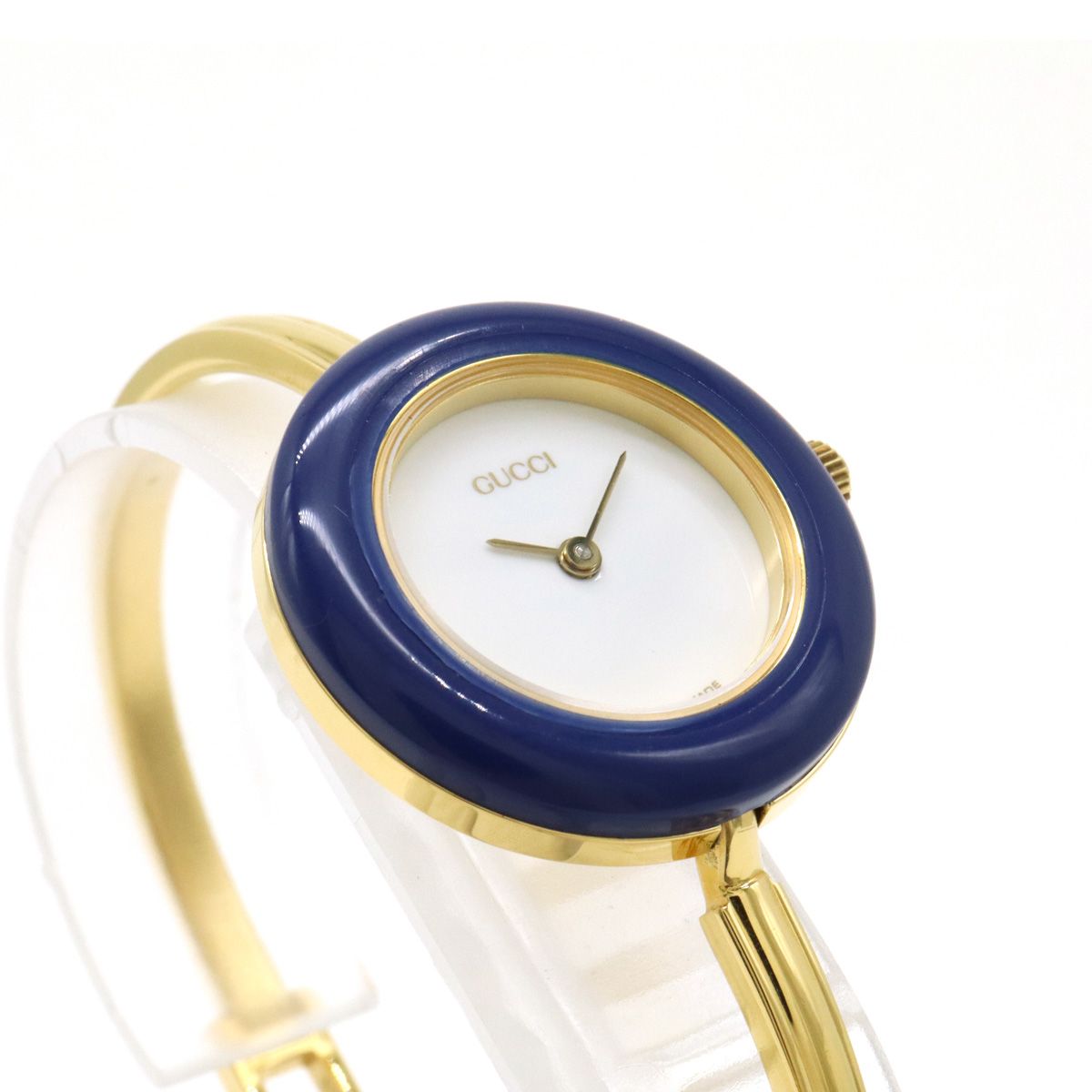 GUCCI グッチ チェンジベゼル ホワイト文字盤 GP レディース QZ