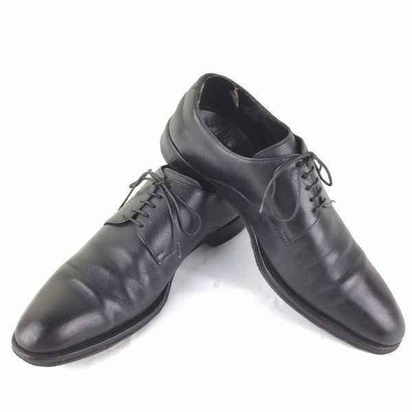 Zegna エルメネジルドゼニア size8D|26.0 黒|BLACK オールレザー プレーントゥ ビジネスシューズ|メンズ|loafer shoes〕|men s 菅NO.メZC-31<sale>