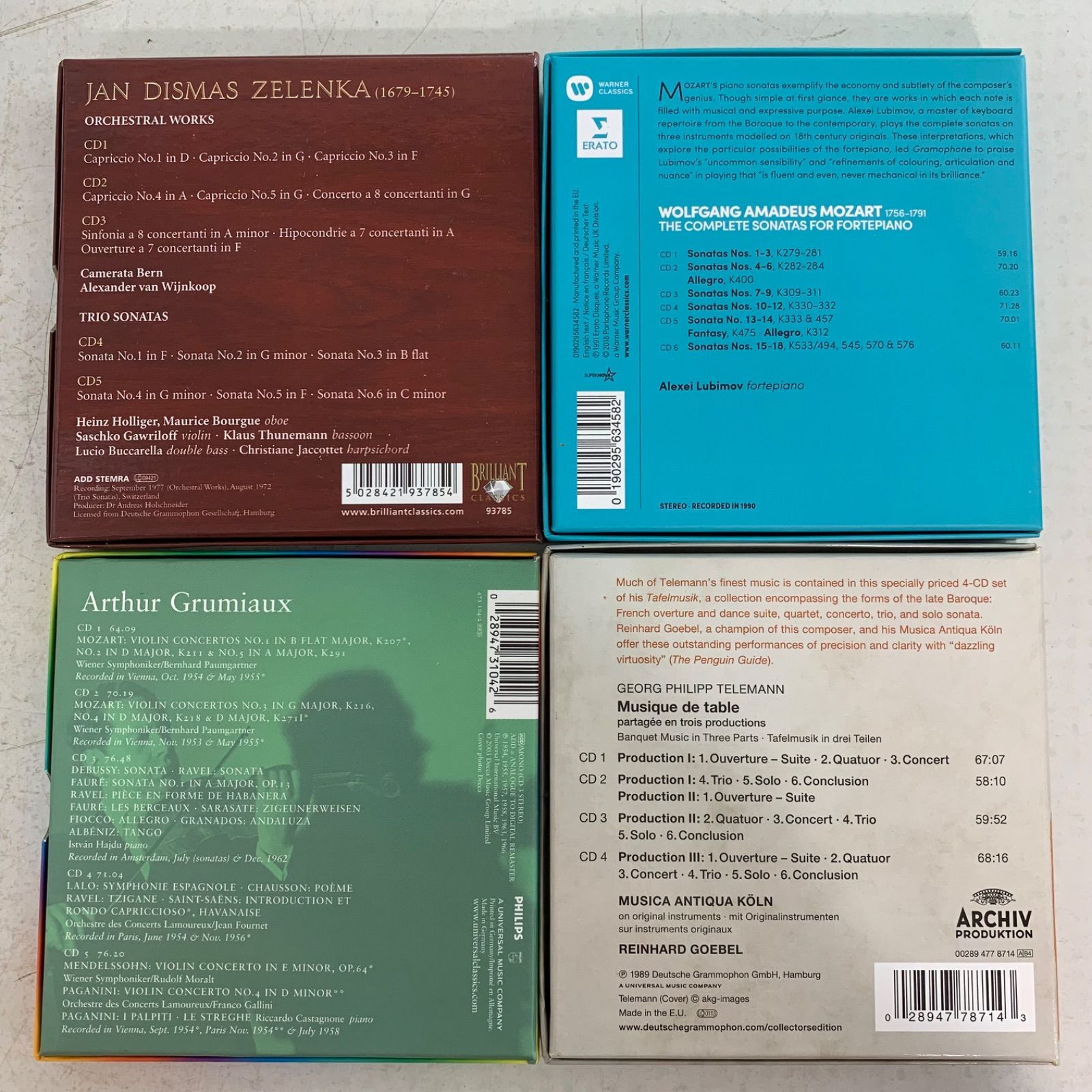 今だけ クラシック CD 10枚 シャーンドル ヴェーグ サンドラ モーツァルト ディベルティメント 10枚セット カール リヒター バッハ カンタータ集 26 CD 【 予約受付開始】