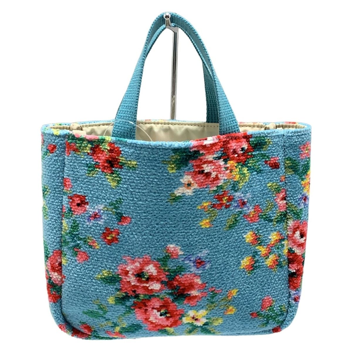FEILER(フェイラー) トートバッグ美品 - ライトブルー×ピンク