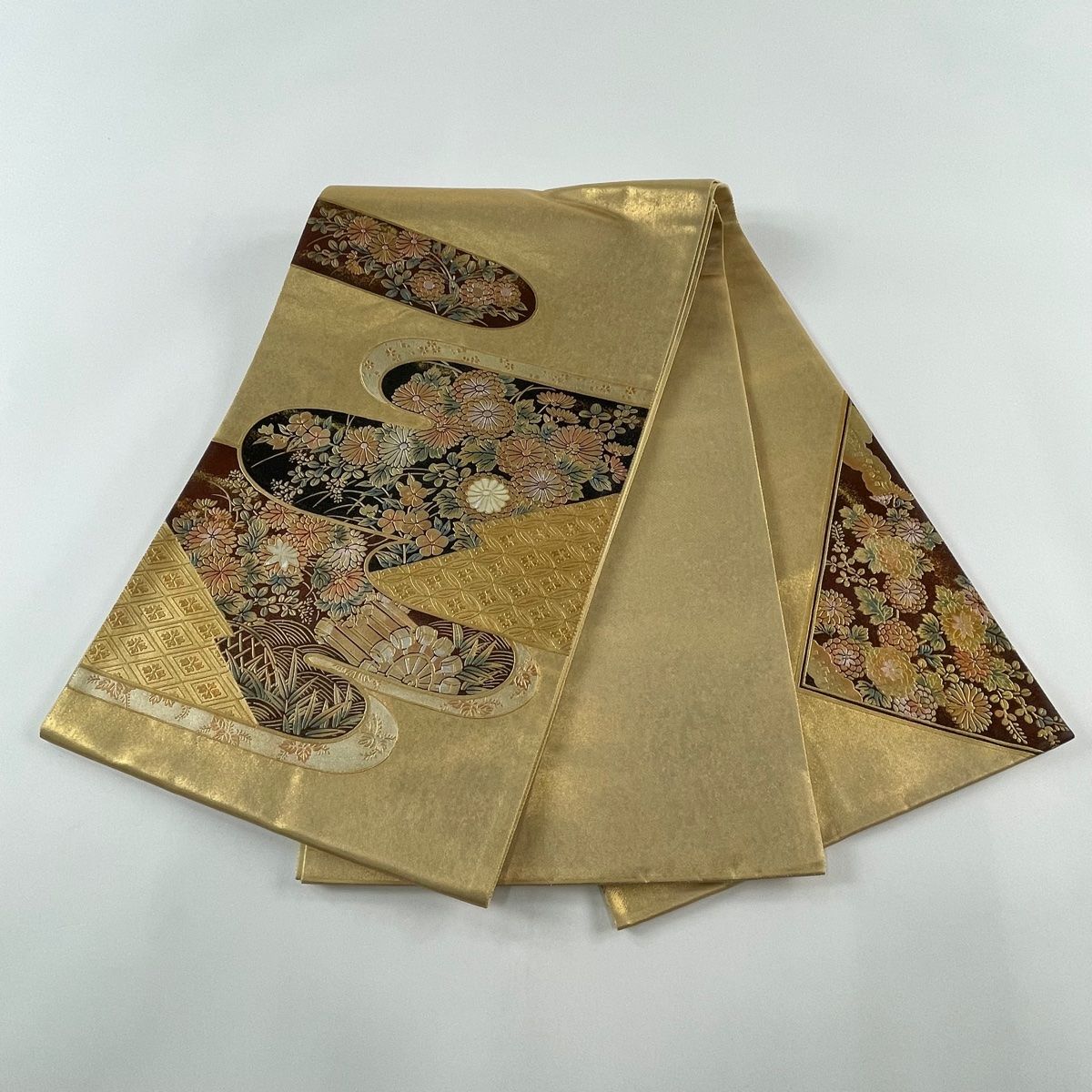 袋帯 美品 秀品 お太鼓柄 正絹