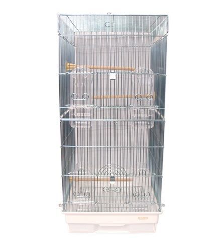 鳥かご HOEI 35ロング 底カラー ホワイト