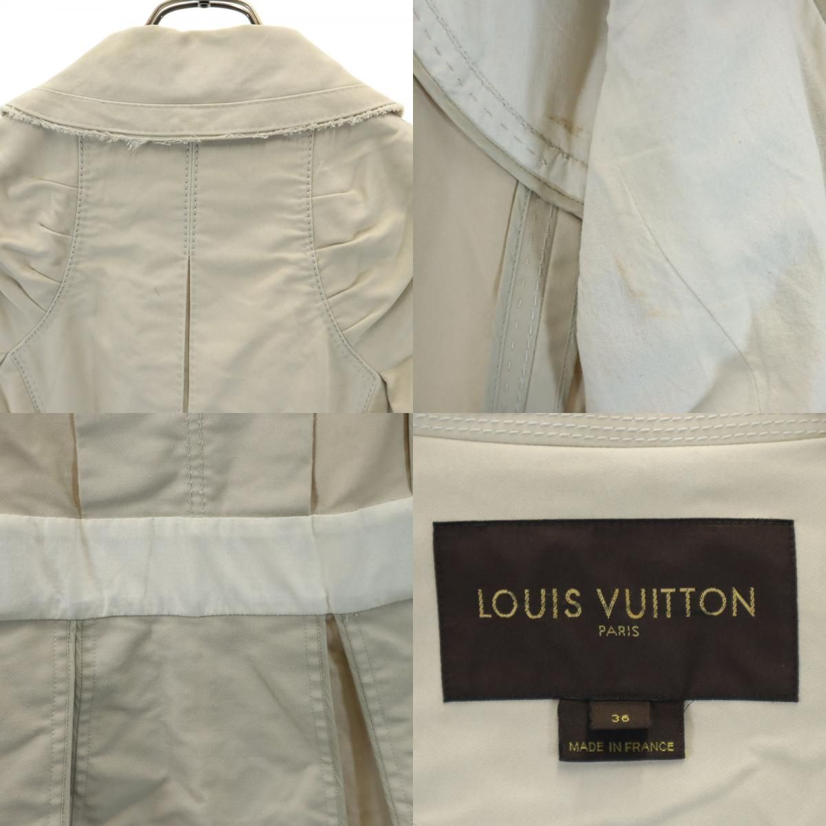 ルイヴィトン フランス製 トレンチコート 36 ベージュ LOUIS VUITTON レディース ルイヴィトン フランス製 トレンチコート 36 ベージュ LOUIS VUITTON