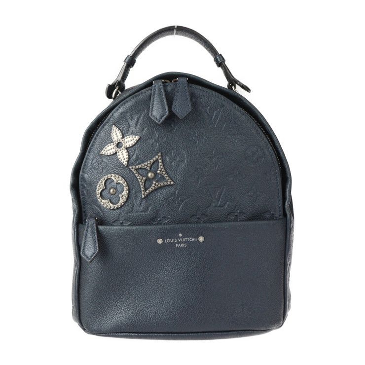 LOUIS VUITTON ルイ ヴィトン ソルボンヌ フラワーピンズ リュック・デイパック M43741 モノグラムアンプラント  メタリックインディゴブルー シルバー金具 バックパック ビトン 【本物保証】 - メルカリ