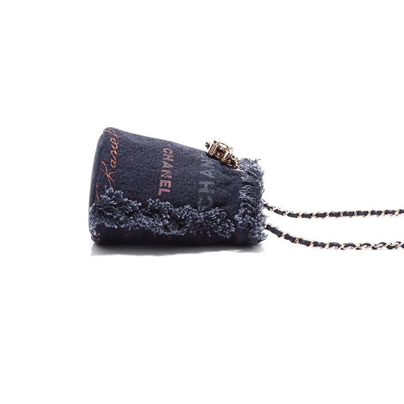 CHANEL シャネル ショルダーバッグ デニムミニバケット - メルカリ