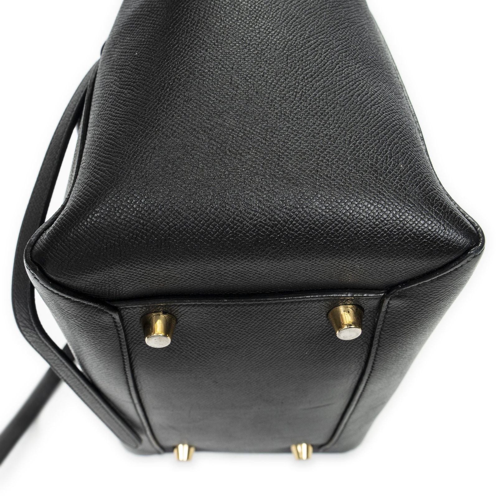 CELINE セリーヌナノベルトバッグ黒グレインレザーA