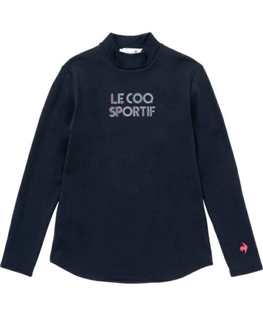 le coq sportif ルコック 長袖モックネックプラクティスシャツ ネイビー L QTWWJB03 NV | スポーツ テニス ウエア モックネックプラクティスシャツ 長袖 トップス 光吸収発熱 吸汗 ストレッチ UVCUT HEA