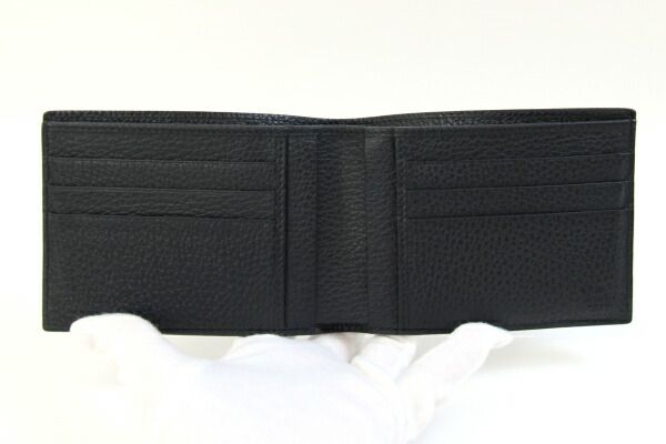 グッチ 二つ折り札入れ 278596 ブラック レザー - メルカリ 