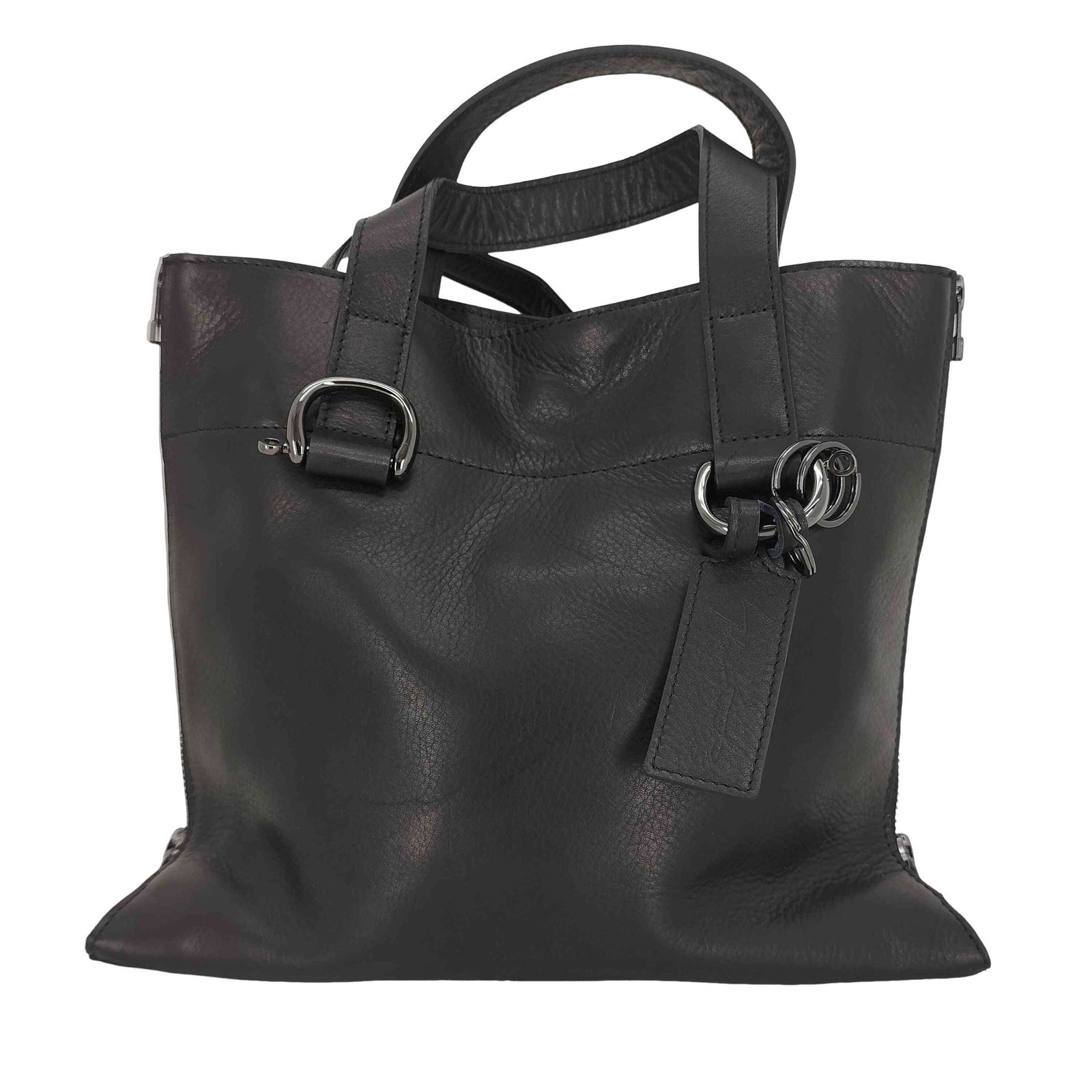 ディスコードヨウジヤマモト discord Yohji Yamamoto Zipper shoulder ジッパー レザー ショルダー バッグ メンズ FREE 