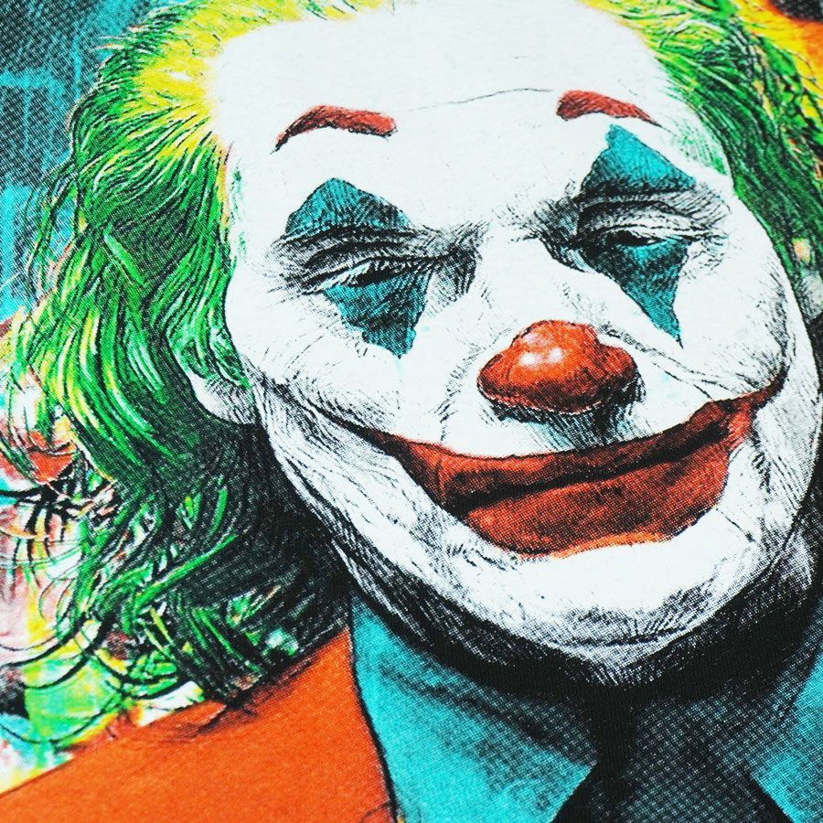 00s ジョーカー joker 映画 XL Tシャツ バットマン フェード 顔 メンズ Tシャツ JOKER TEEジョーカー Tシャツ 映画Tシャツ ホアキン