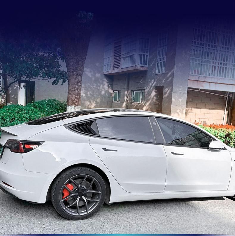 テスラModel 3 2017-2025 トライアングルウィンドウ ルーバースタイル カーエンブレムシール