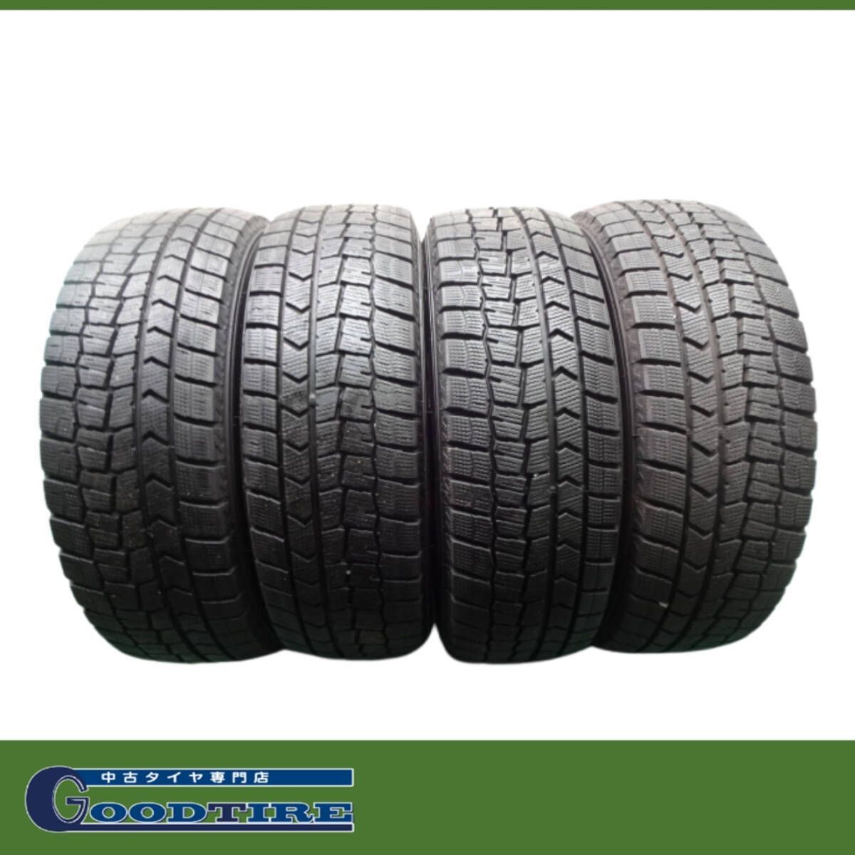 185|60R15 2020年2025年製 冬用 4本 8分山 ダンロップ WINTERMAXX WM02 スタッドレス アクア フィット シエンタ 5221