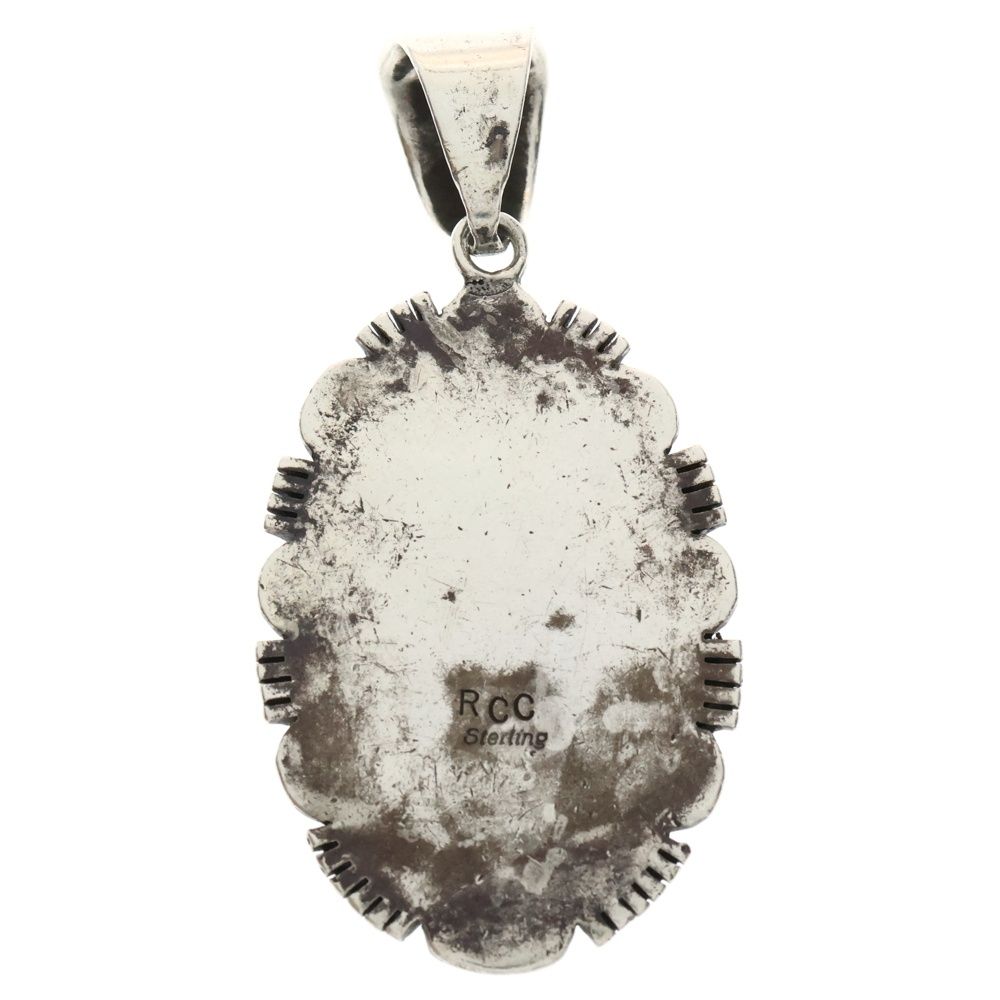 ターコイズ　スターリングシルバー　刻印　ネックレス　ナバホ族　ビンテージ ターコイズ スターリングシルバー 刻印 ネックレス ナバホ族