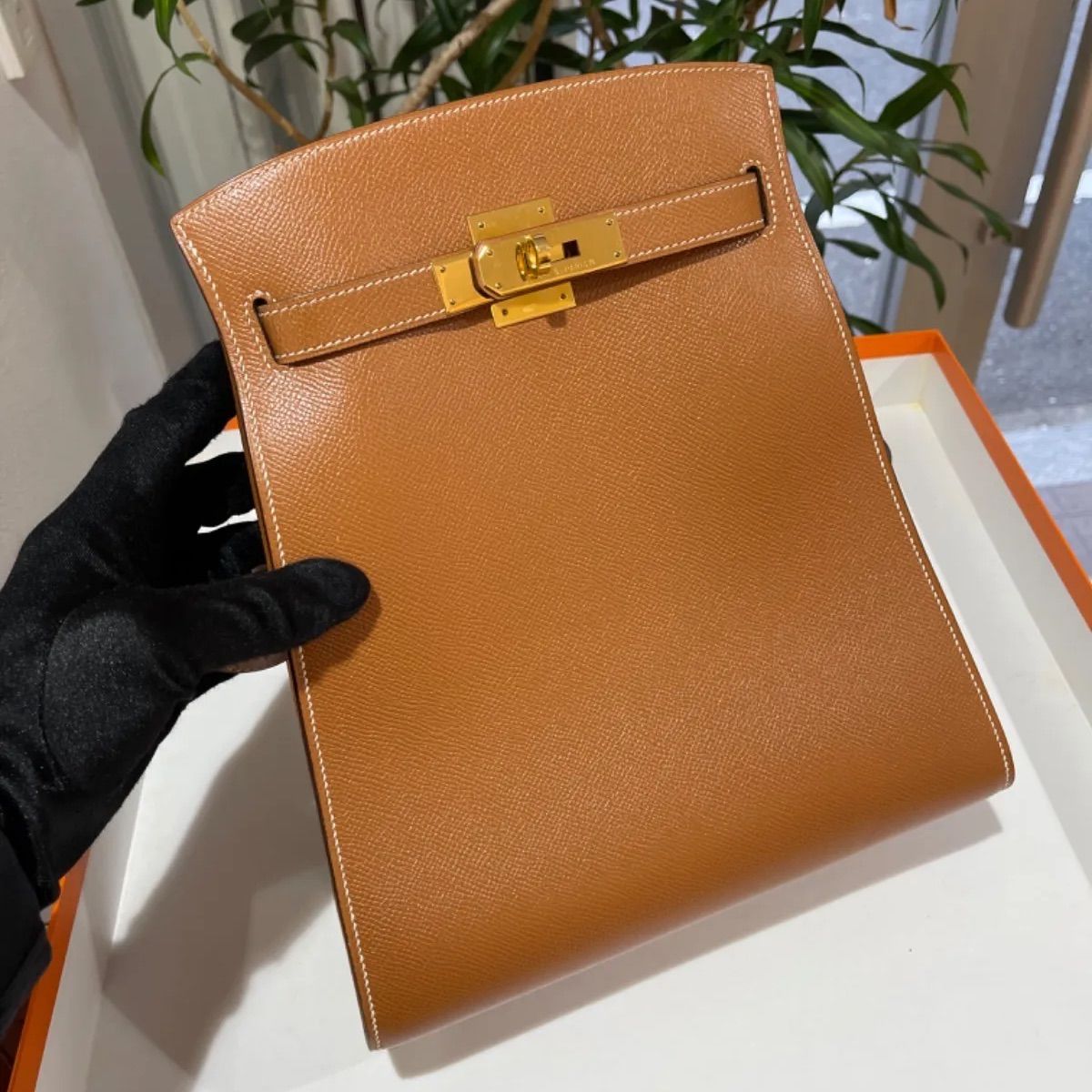 美品】HERMES エルメス ケリースポーツMM クシュベル ゴールド ...