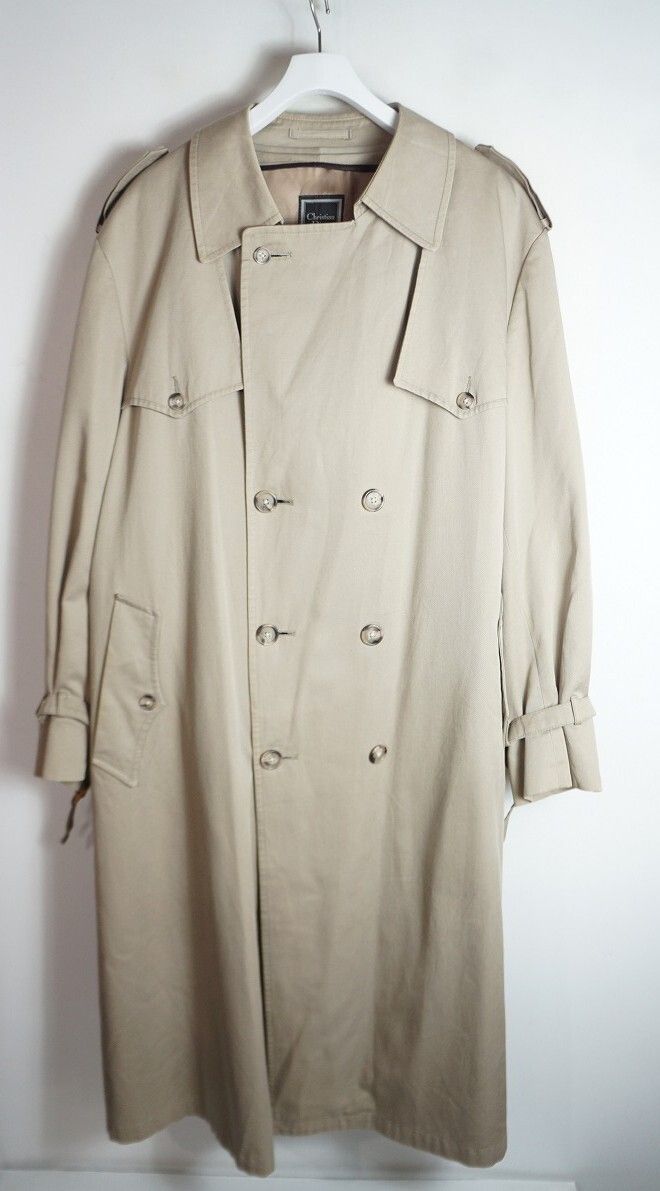 正規 80s 90s Christian Dior Monsieur クリスチャン ディオール ムッシュ ヴィンテージ トレンチ コート ベージュ サイズ46R 927P 2