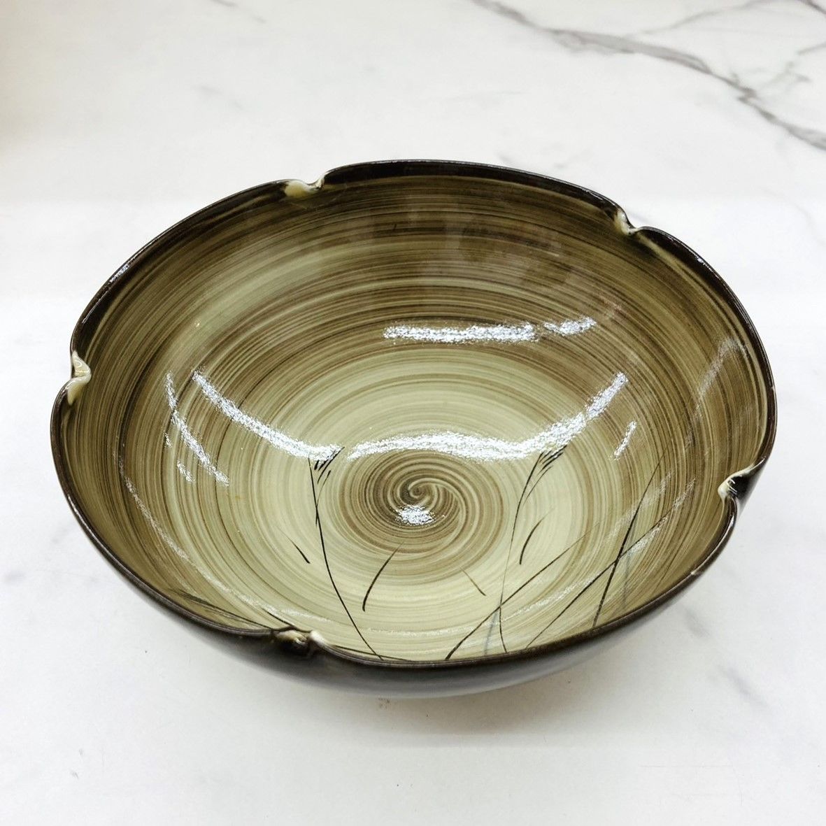 現川焼の鷺の一輪刺し壺 1点限り/SALE》見込鷺絵