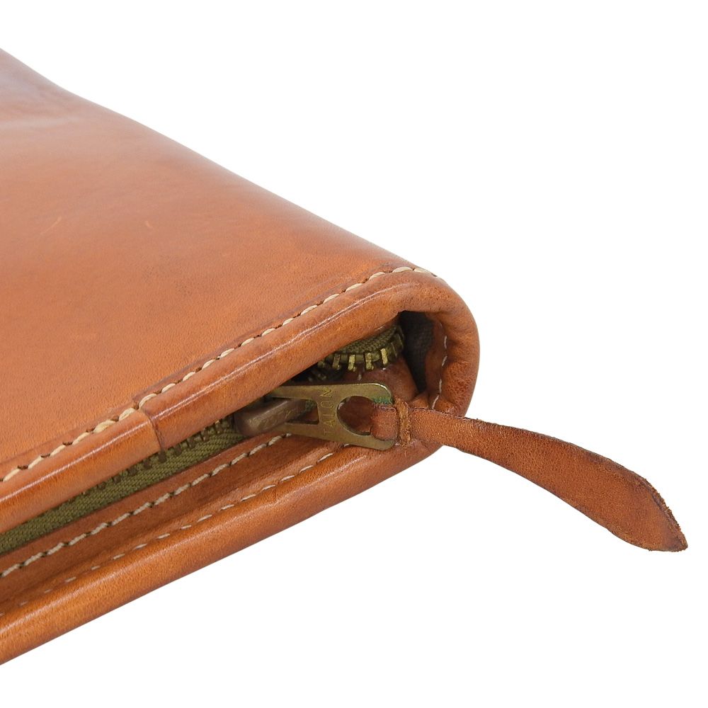 ダブルアールエル RRL 90 s アイテム レザー クラッチ ドキュメントバッグ 大型 キャメル PC タブレット 書類 紳士 ビジネス WWW_KARIMZIABAT_FR