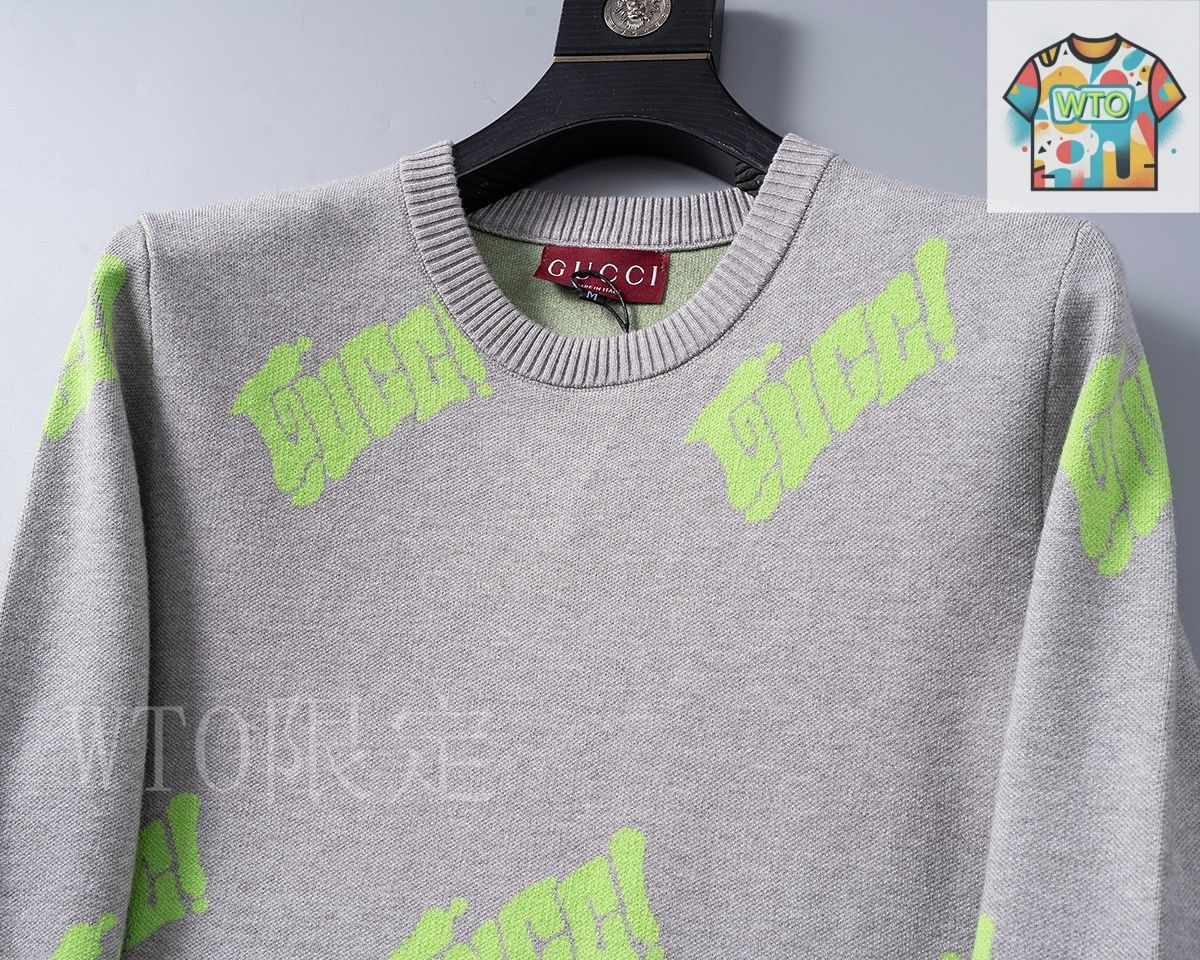 今日特価】Gucci Gray Knit クルーネックセーター - メルカリ