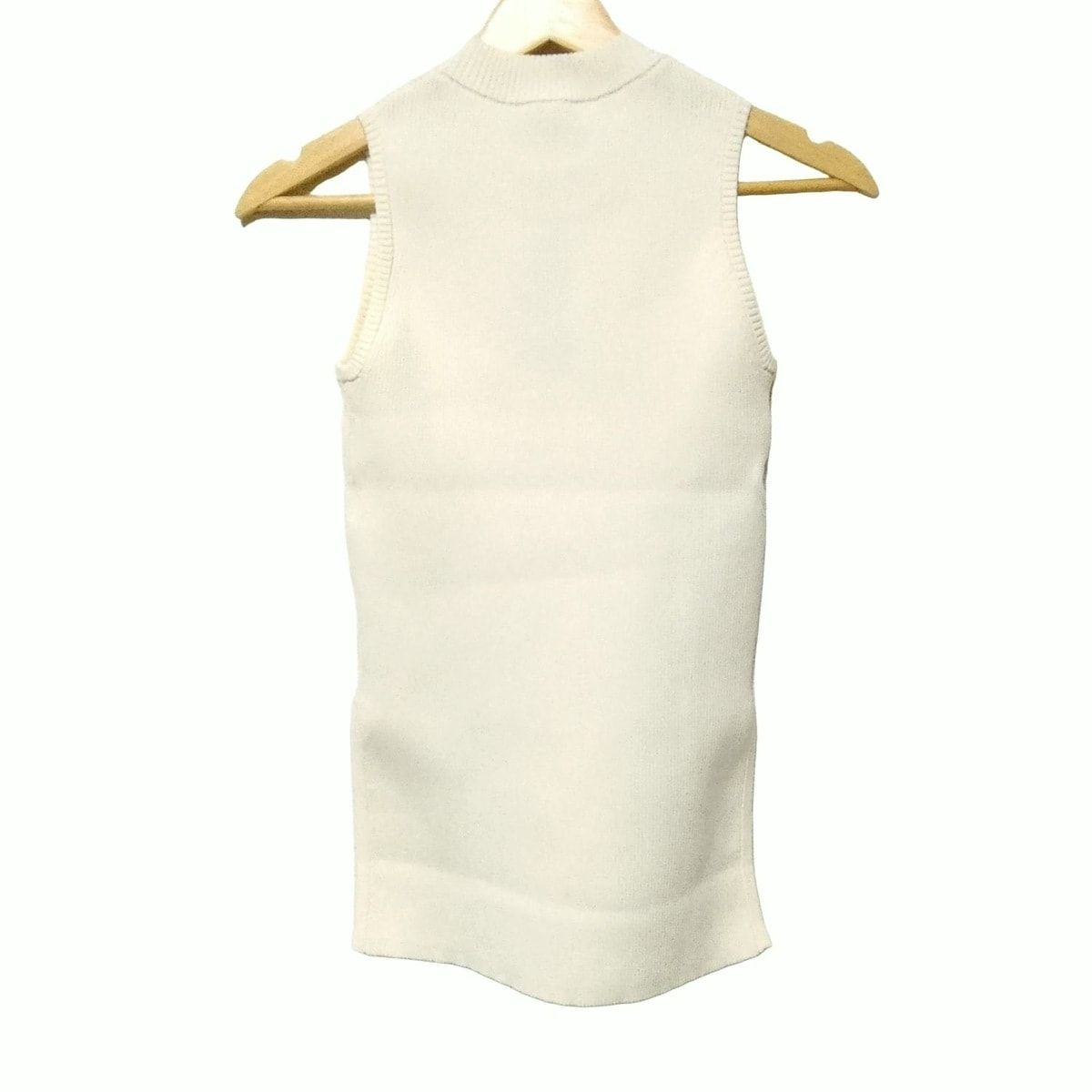 ESTNATION エストネーション ノースリーブカットソー サイズF レディース - アイボリー クルーネック