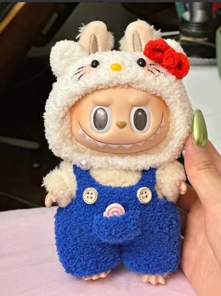 LABUBU服 キティちゃん風 着ぐるみ着せ替え服 17cmラブブ