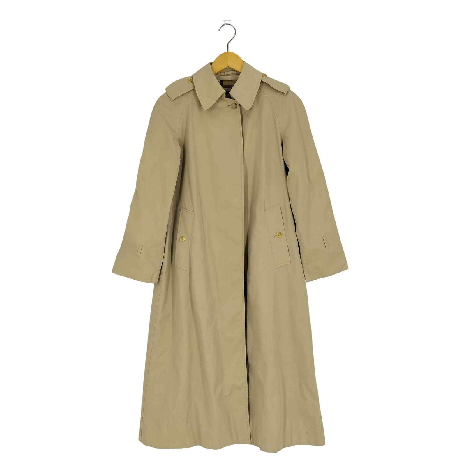 バーバリーズ BURBERRYS 英国製 裏地ノバチェック 比翼 ステンカラー  