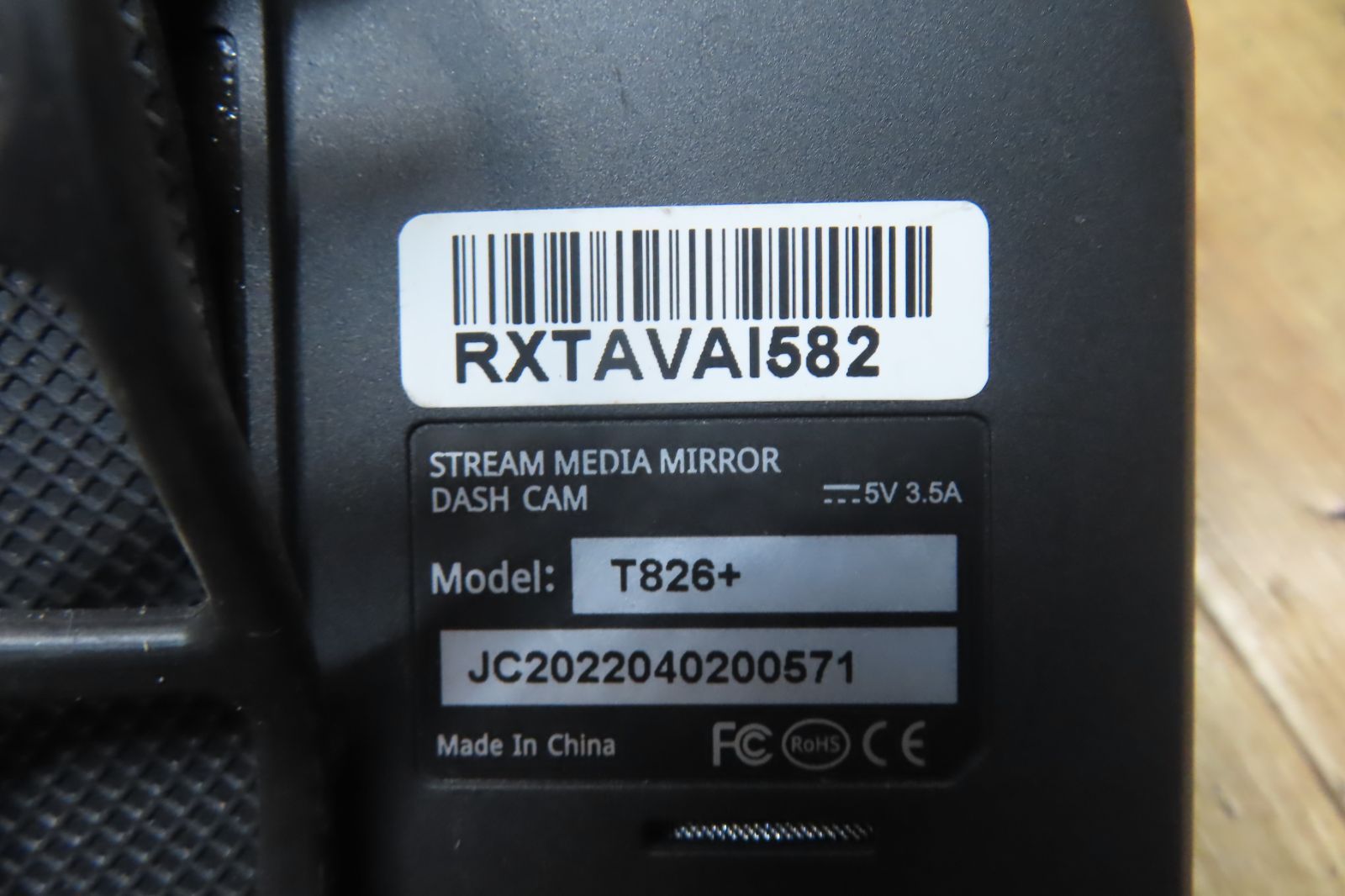 付 F4386 ルームミラー型 T826 前後2カメラ フロント リア ドライブレコーダー ドラレコ SDカード無 シガー BRIGHTFACE_UK