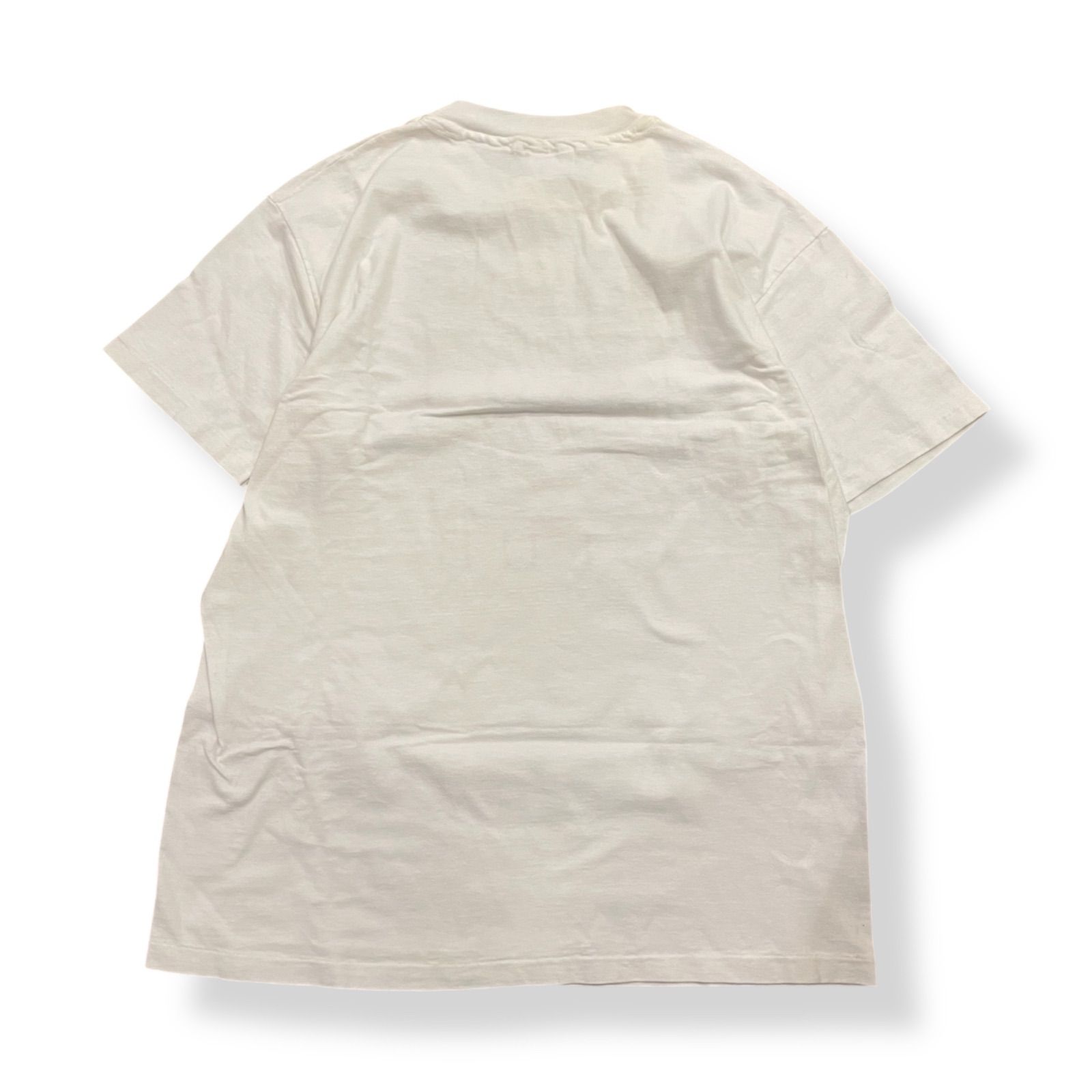 ミルクボーイ 90'sヘインズTee 袖裾シングルMade in USA 赤 M 古着 USA製 92s ヘインズ/YACO DOG/犬/エロ/ヴィンテージ