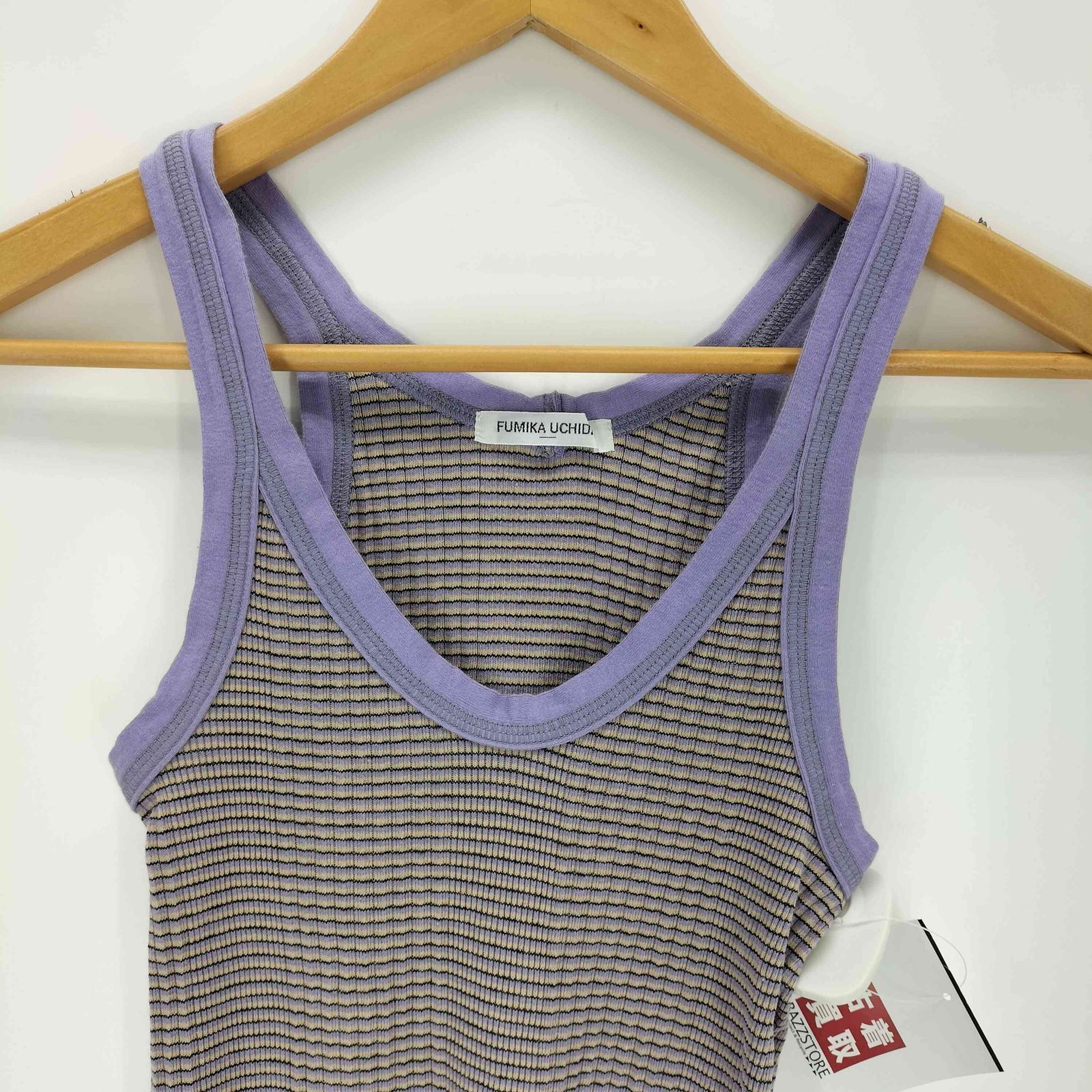 FUMIKA_UCHIDA/Needle Drawing ボーダー タンクトップ トップス FUMIKA