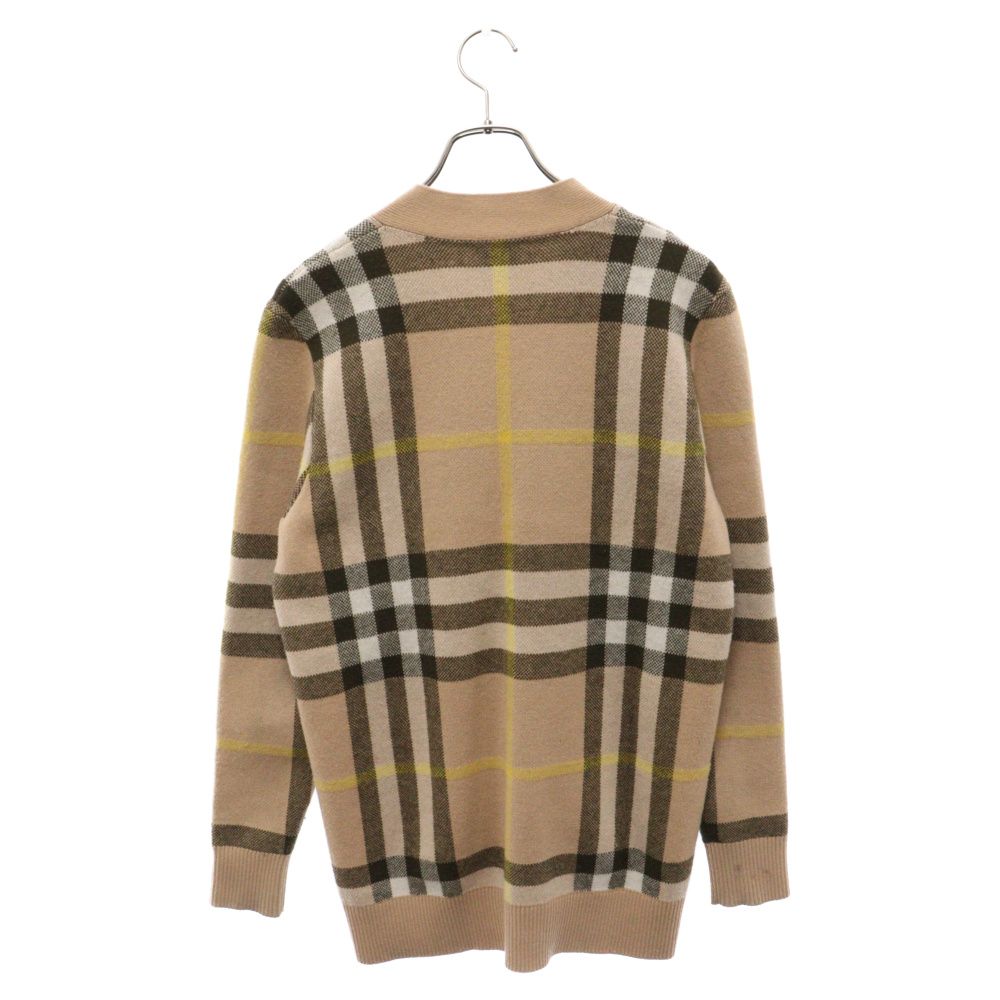 BURBERRY (バーバリー) 22AW WILMORE CHECK CARDIGAN ウィルモアチェックカーディガン 8054098 ブラウン