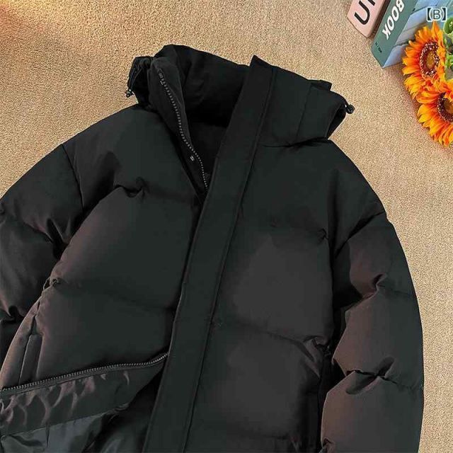 3XL 春 コーデ メンズ 用 服 シンプル ファッション オシャレ 大人 かっこいい 大きいサイズ ストリート 紳士服 シンプル 無地 ダウン ジャケット フード付き コットン ジャケット KANDAIZUMI_COM