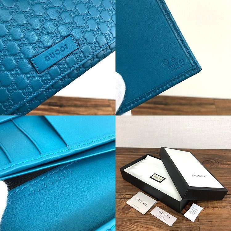 未使用品 GUCCI 長財布 449396 グリーン 94 小物 長財布 www.leura.it