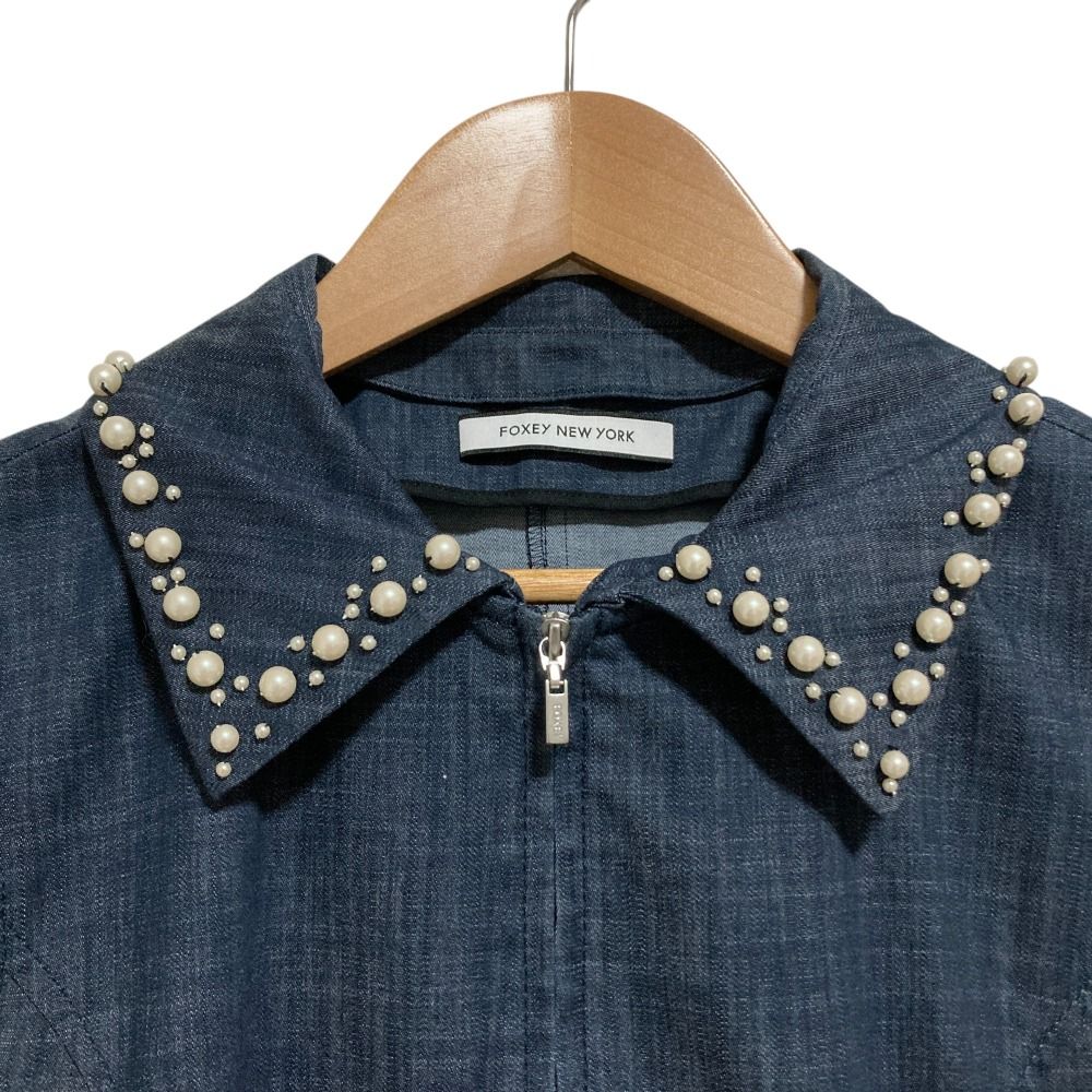 美品 FOXEY NEW YORK フォクシーニューヨーク Mylene 3WAY つけ