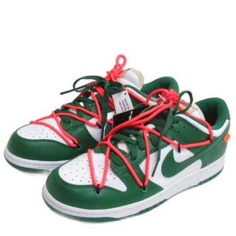 ナイキ NIKE × OFF-WHITE DUNK LOW LTHR OW オフホワイト ダンクロー スニーカー CT 0856-100 27 cm AA GY 51