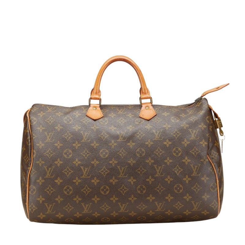 ルイ ヴィトン モノグラム スピーディ40 ボストンバッグ ハンドバッグ M41522 ブラウン PVC レザー レディース LOUIS VUITTON 1-0214824
