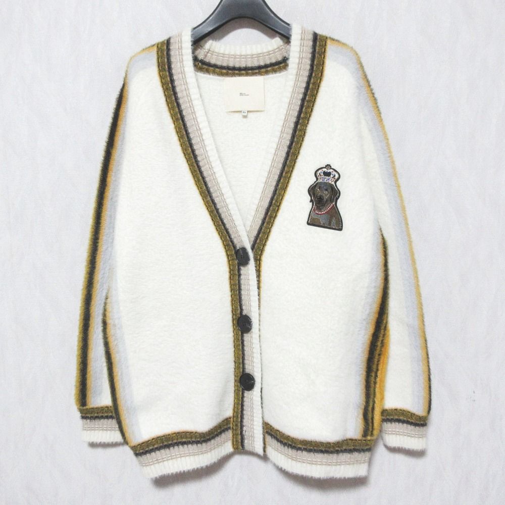 美品 MAISON HAUSSMANN メゾンオスマン 犬 ドッグ ワッペン V