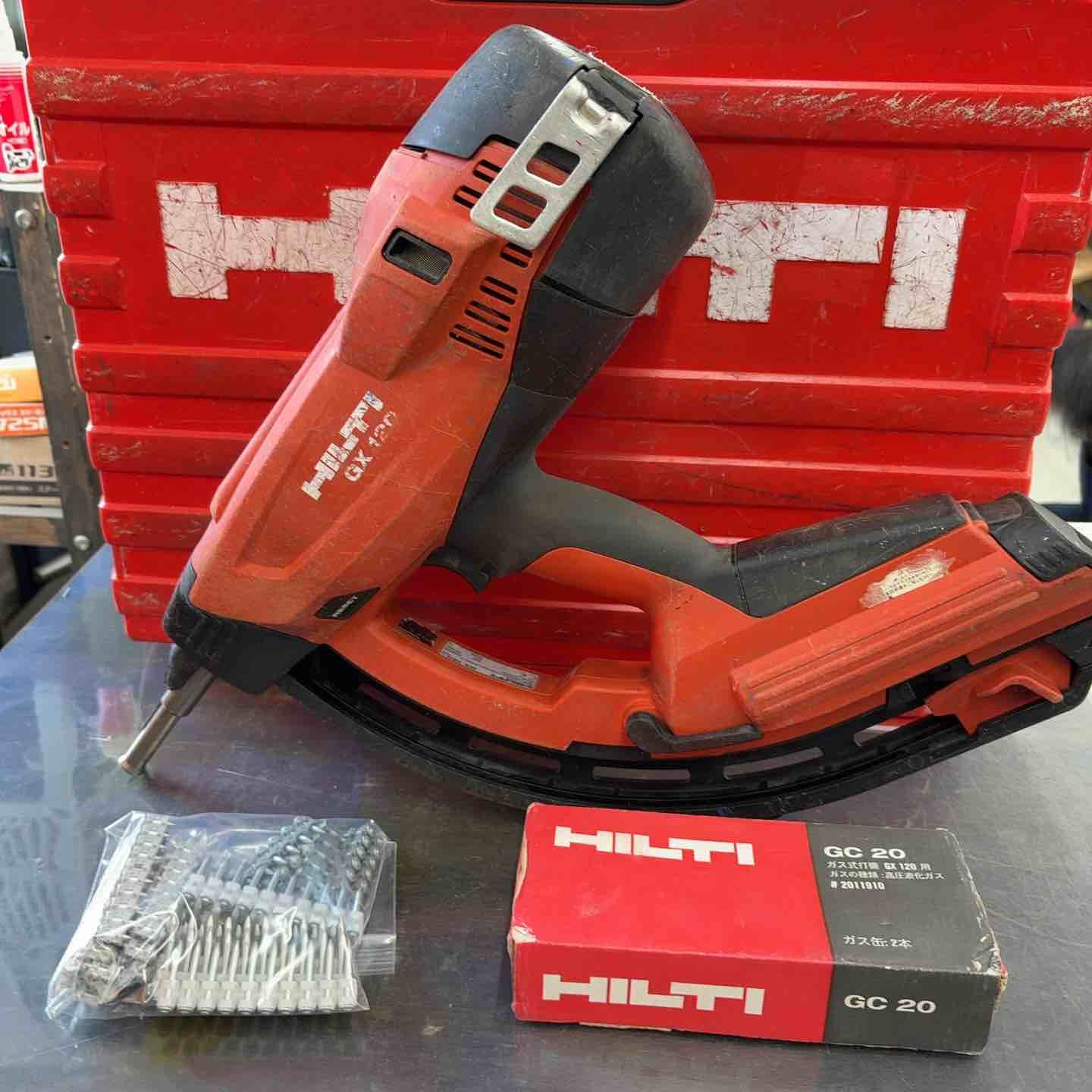 ◇ヒルティ(HILTI) ガス式鋲打機 GX120【八潮店】 ネイルガン