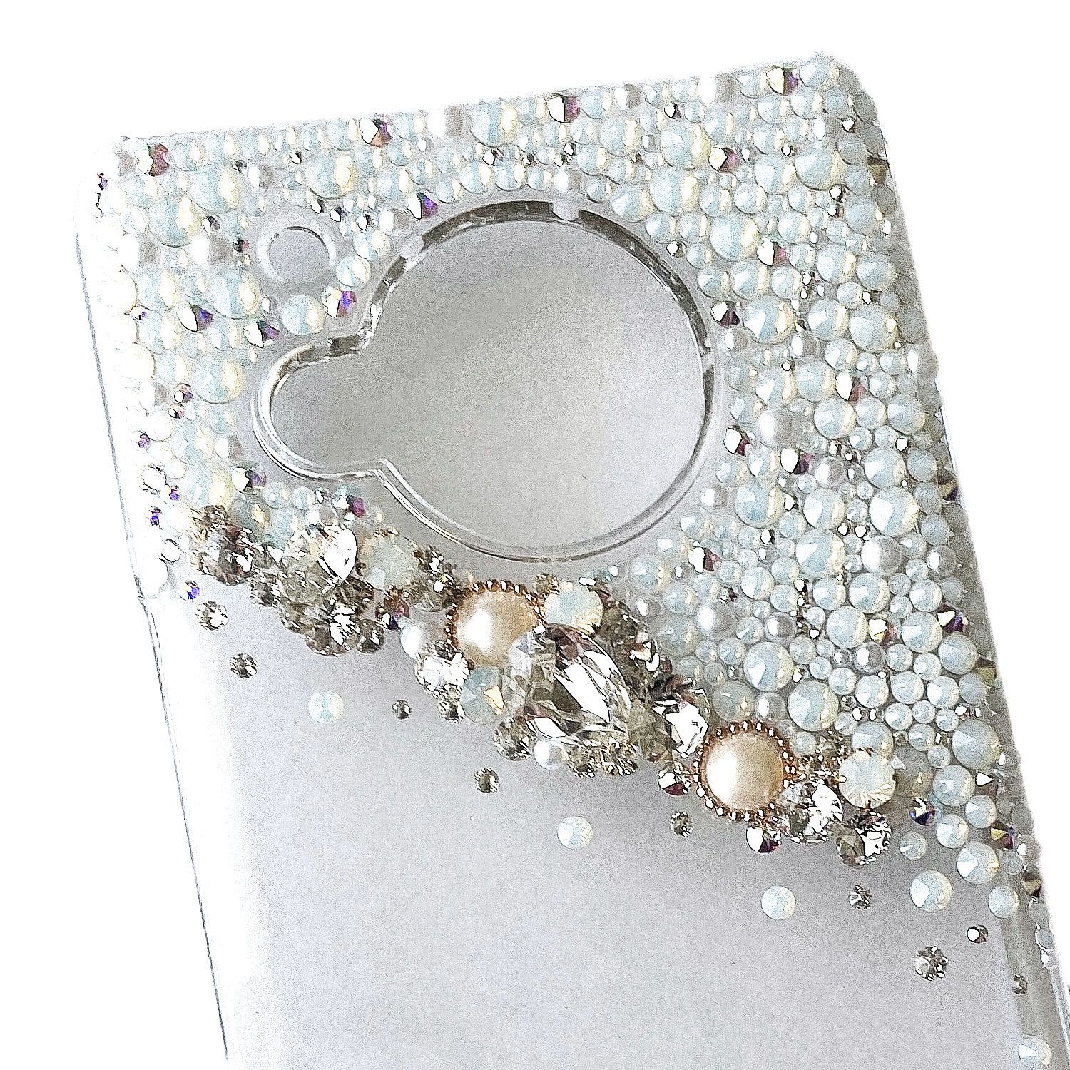 mariaglace】snowflake デコ スマホケース AQUOS sense7 SH-53C SHG10 