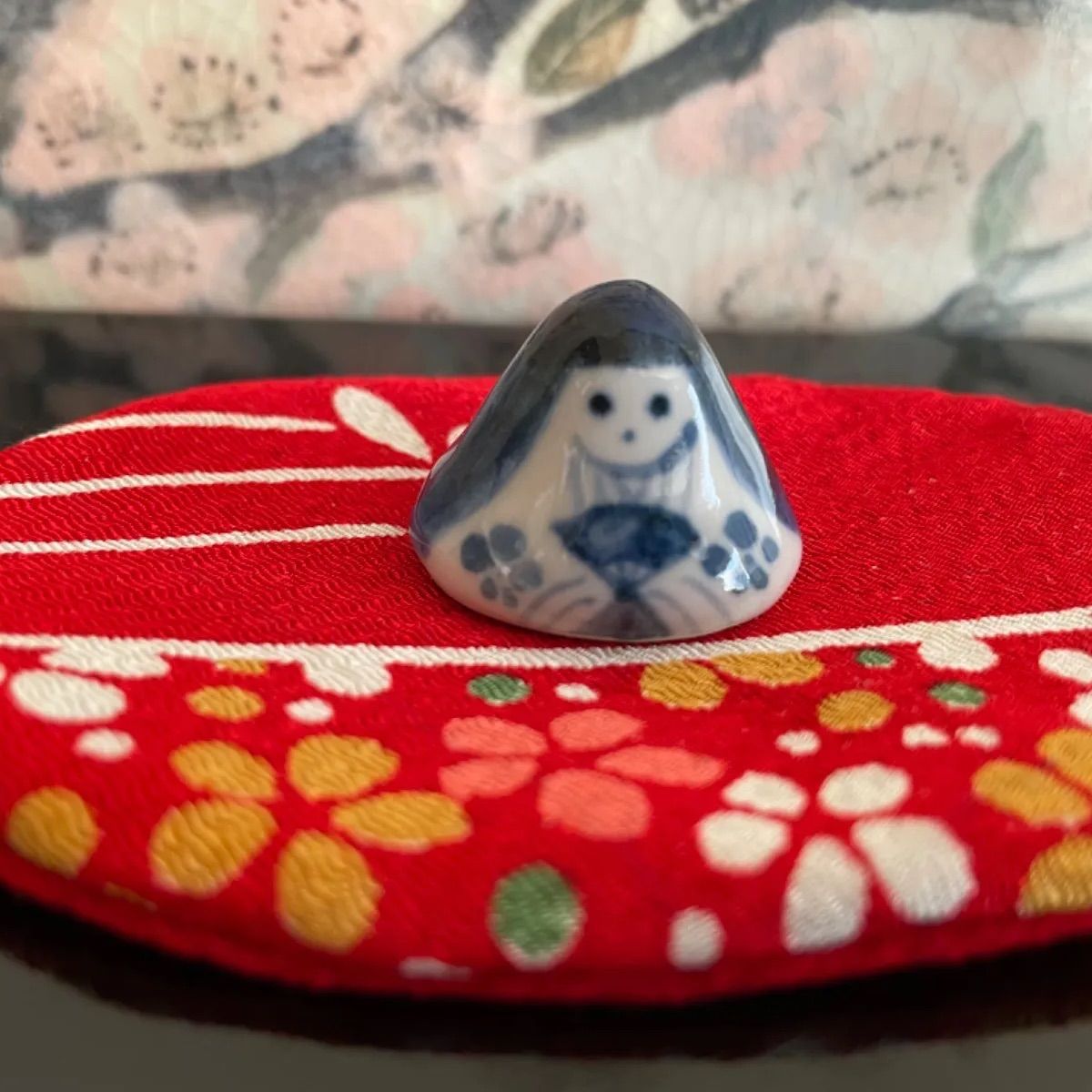 YM304 おひなさま 染付陶器雛 雛人形 - メルカリ