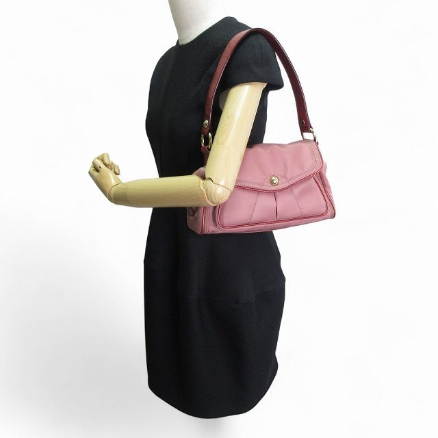 【CELINE】セリーヌ ティーン トリオンフ バッグ ピンク トリオンフ ピンク系 CELINE Triomphe(セリーヌ トリオンフ