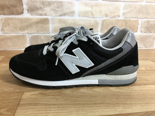 中古】 new balance ﾆｭｰﾊﾞﾗﾝｽ ﾚｻﾞｰｽﾆｰｶｰ CM996BP ﾒｯｼｭ ﾛｰｶｯﾄ ﾌﾞﾗｯｸ系