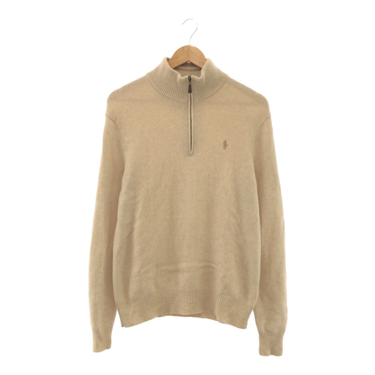 POLO RALPH LAUREN ラルフ ローレン ロゴ刺繍 ウール・カシミヤ ハーフ